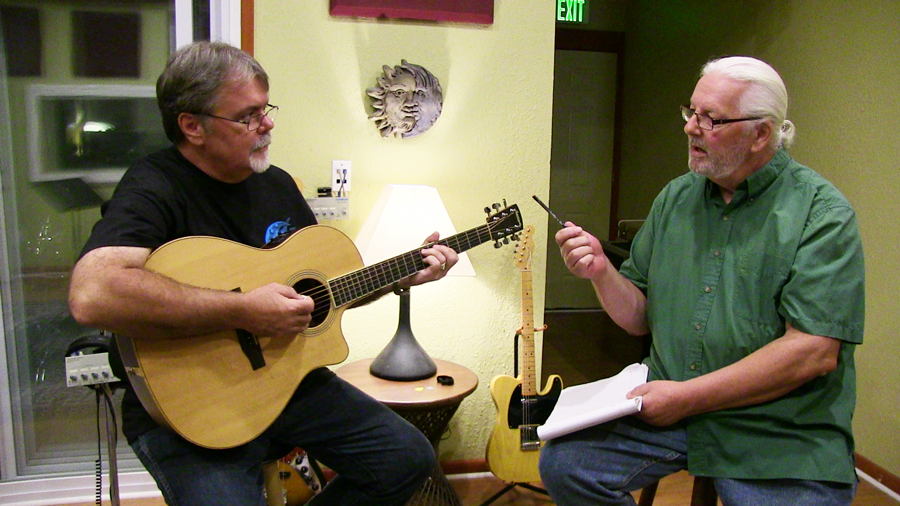 Tim Daly and Jim Stafford at Eclipse Recording Studio